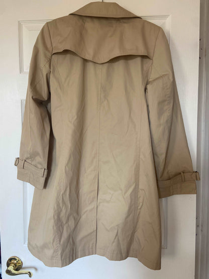 Tan Long Trench Coat Size L