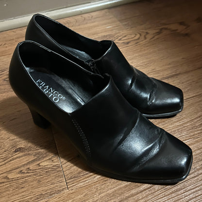 Black Franco Sarto Heel Boots Size 7.5