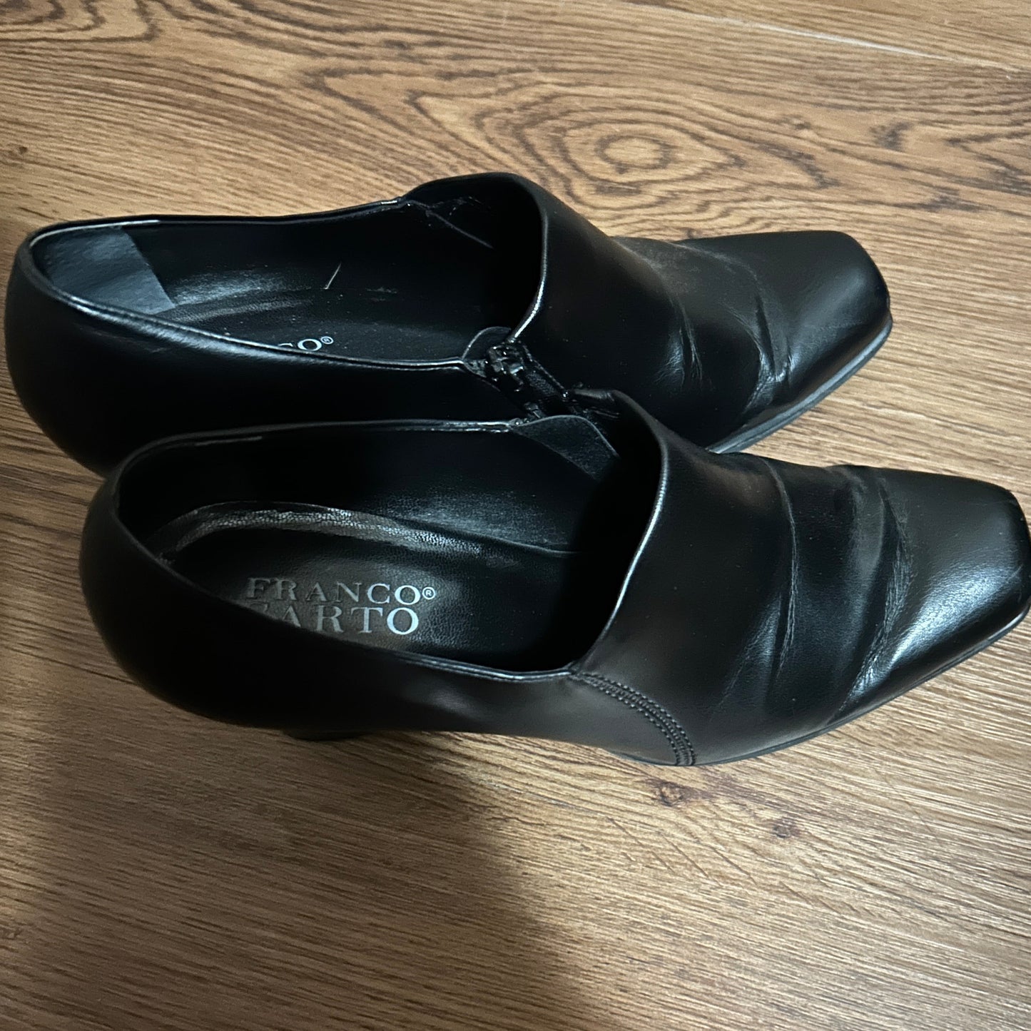 Black Franco Sarto Heel Boots Size 7.5
